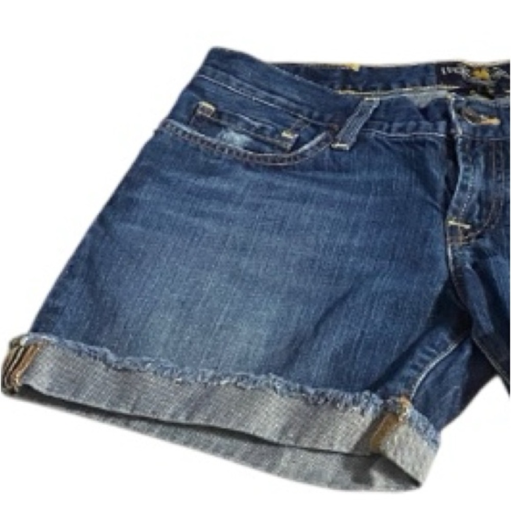 Lucky Brand Shorts, Denim, Cotton, Sz 4, Waist 27, Distressed, Riley shorts - Picture 8 of 14